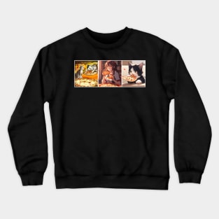 Pizza Anime Crewneck Sweatshirt